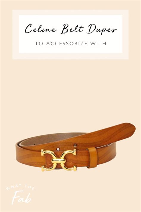 7 Celine Belt Dupes to Accessorize With .